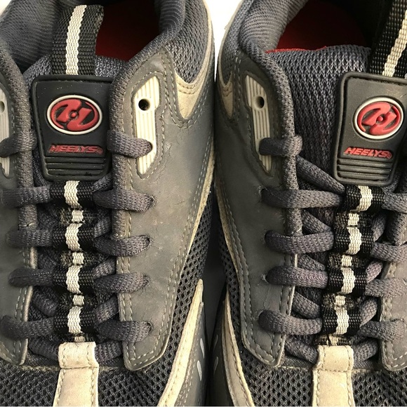 Vintage Heelys Style 9078 Size 8 Alternative Wheels RARE Skater Shoes Grey/Red - Picture 8 of 8